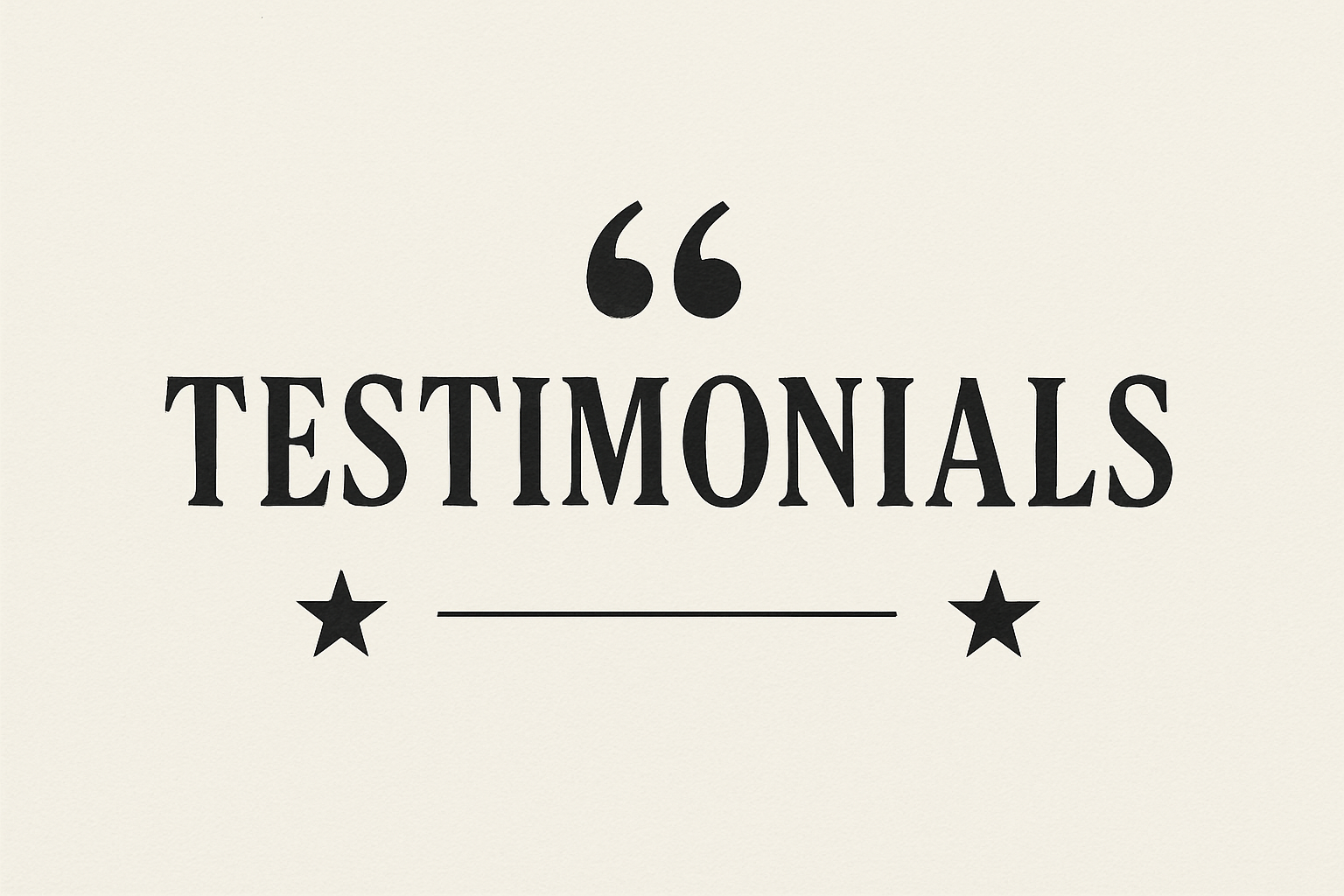 testimonials sign